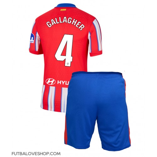 Dres Atletico Madrid Conor Gallagher #4 Domáci pre deti 2024-25 Krátky Rukáv (+ trenírky)